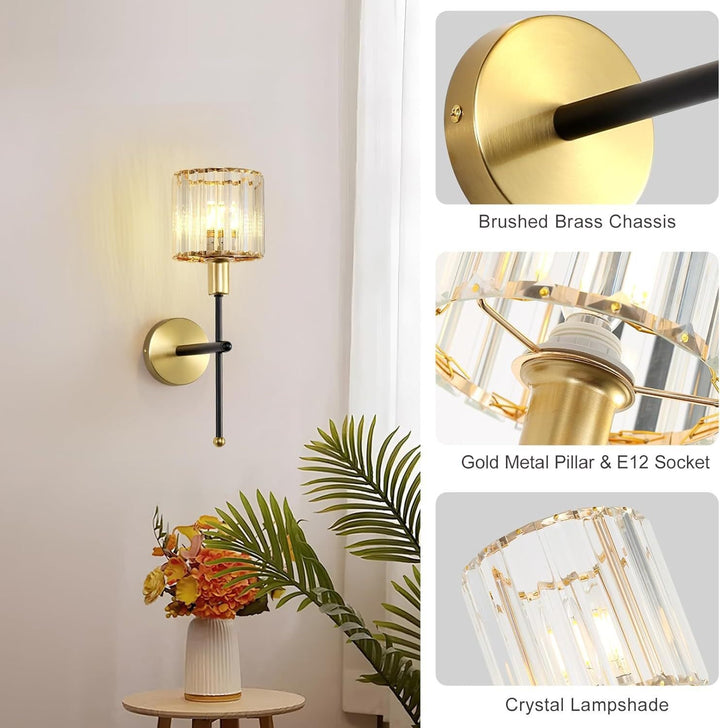 Elegant Crystal Wall Light
