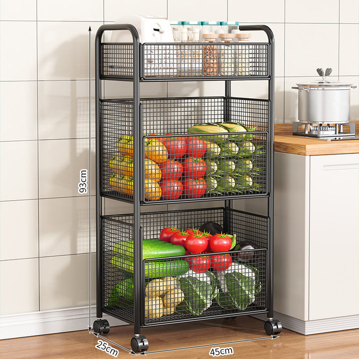 Rolling Kitchen Storage Rack