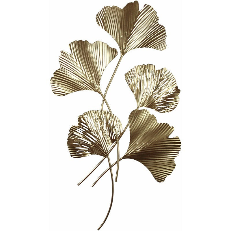 Elegant Leaf-Inspired Metal Wall Art
