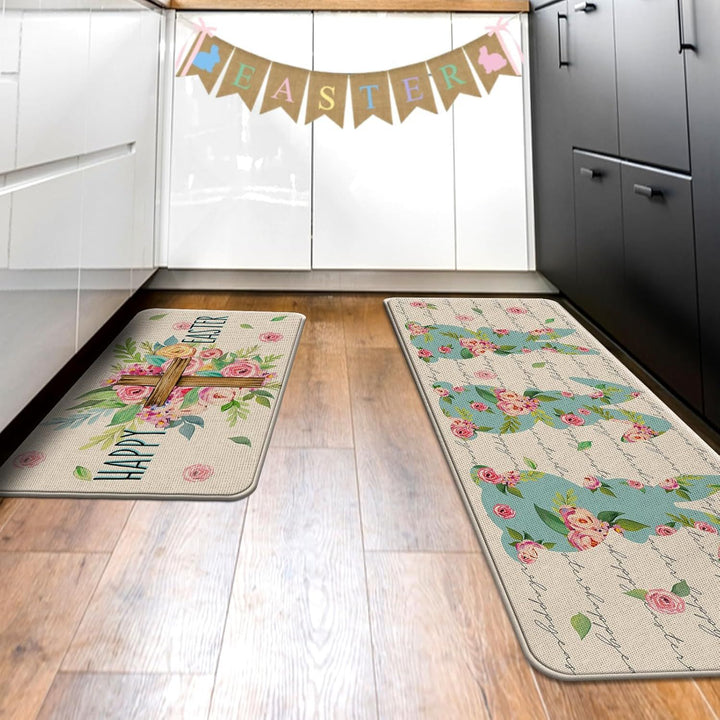 Children's Easter-Themed Kitchen Floor Mat