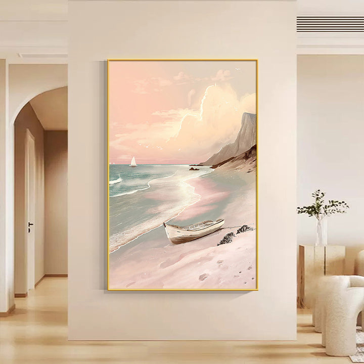 Beach Sunset Themed Canvas Wall Art