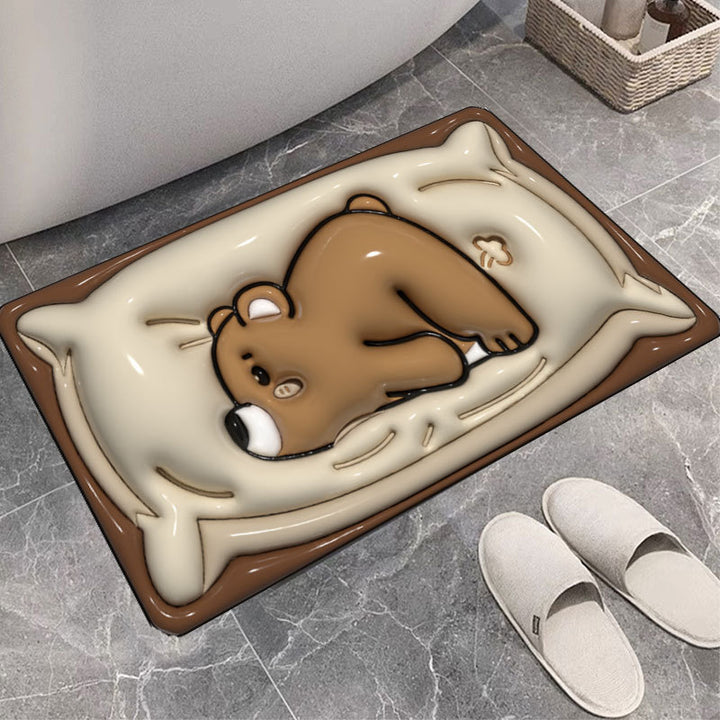 Cute Cartoon Cat Shape Bath Mat