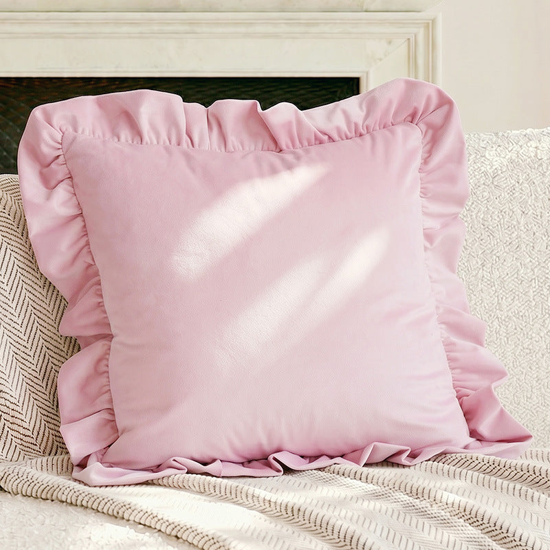 Decorative Ruffled Throw Pillow