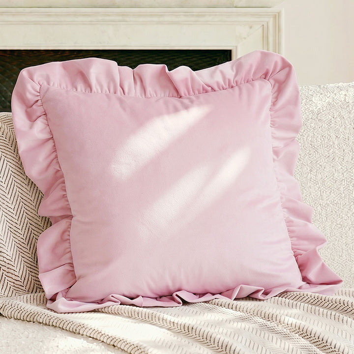 Decorative Ruffled Throw Pillow