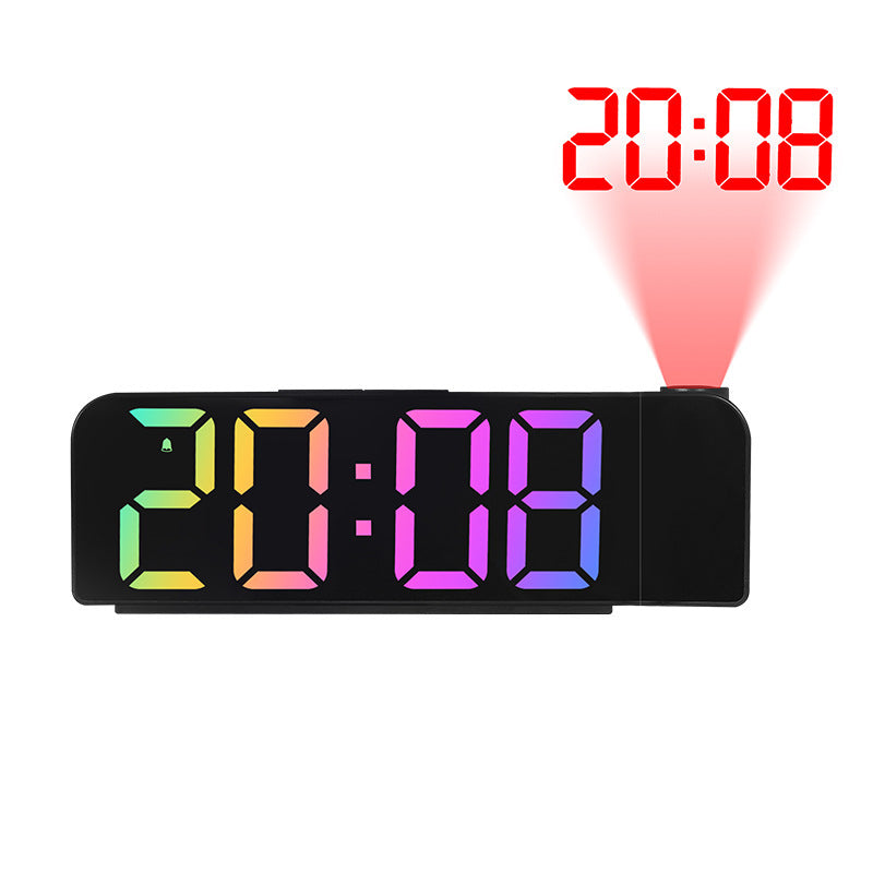 Projection clock with digital display