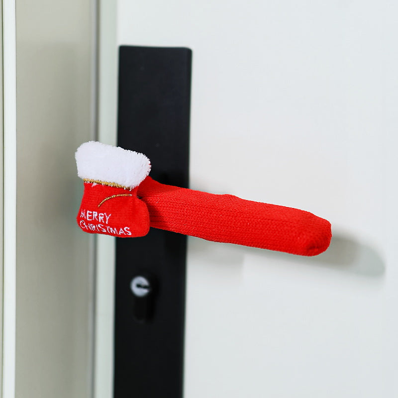 Door handle decoration with Santa Claus