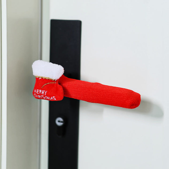 Door handle decoration with Santa Claus
