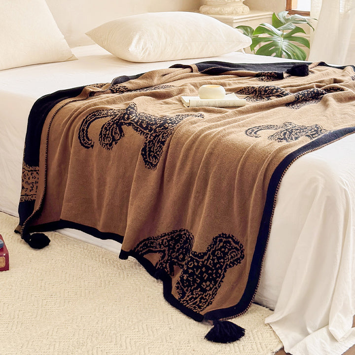 Cozy Animal Print Throw Blanket