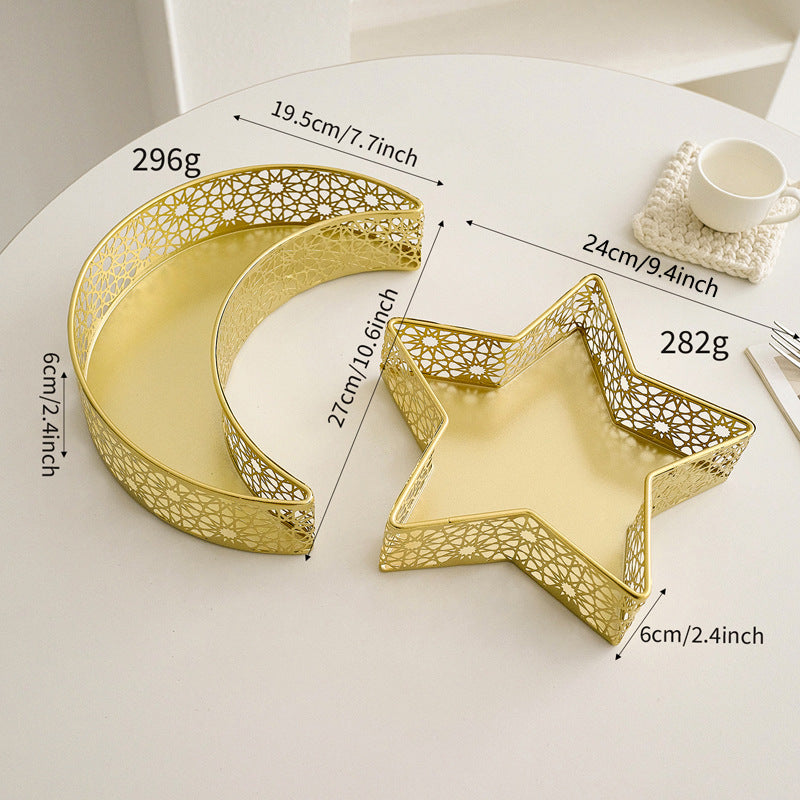 Elegant metal candle holder