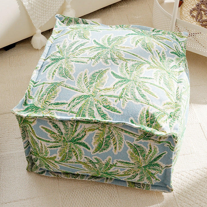 Floral Patterned Pouf