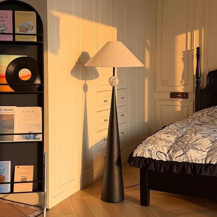 Modern cone-shaped floor lamp