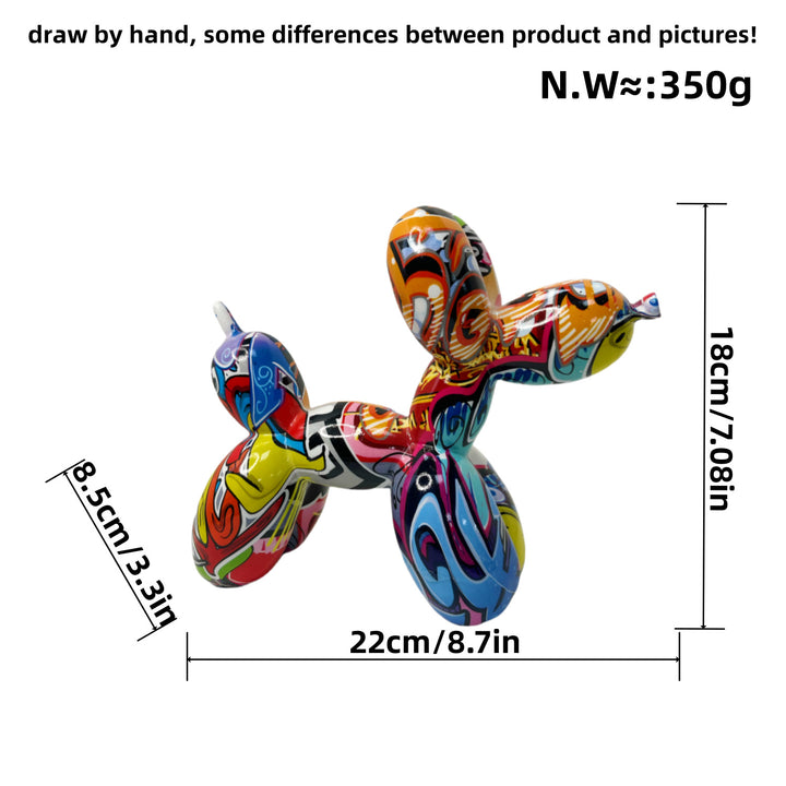 Colorful Balloon Dog Sculpture