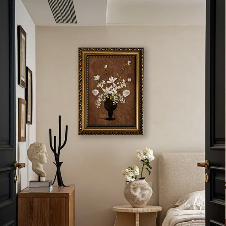 Elegant Framed Floral Art Print