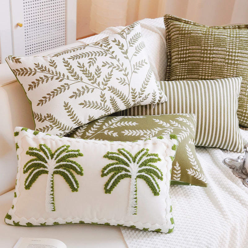 Botanical Pattern Throw Cushion