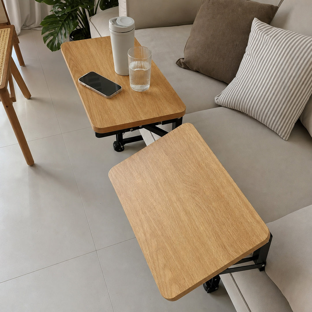 Foldable Floating Bedside Shelf Table with Steel Folding Bracket