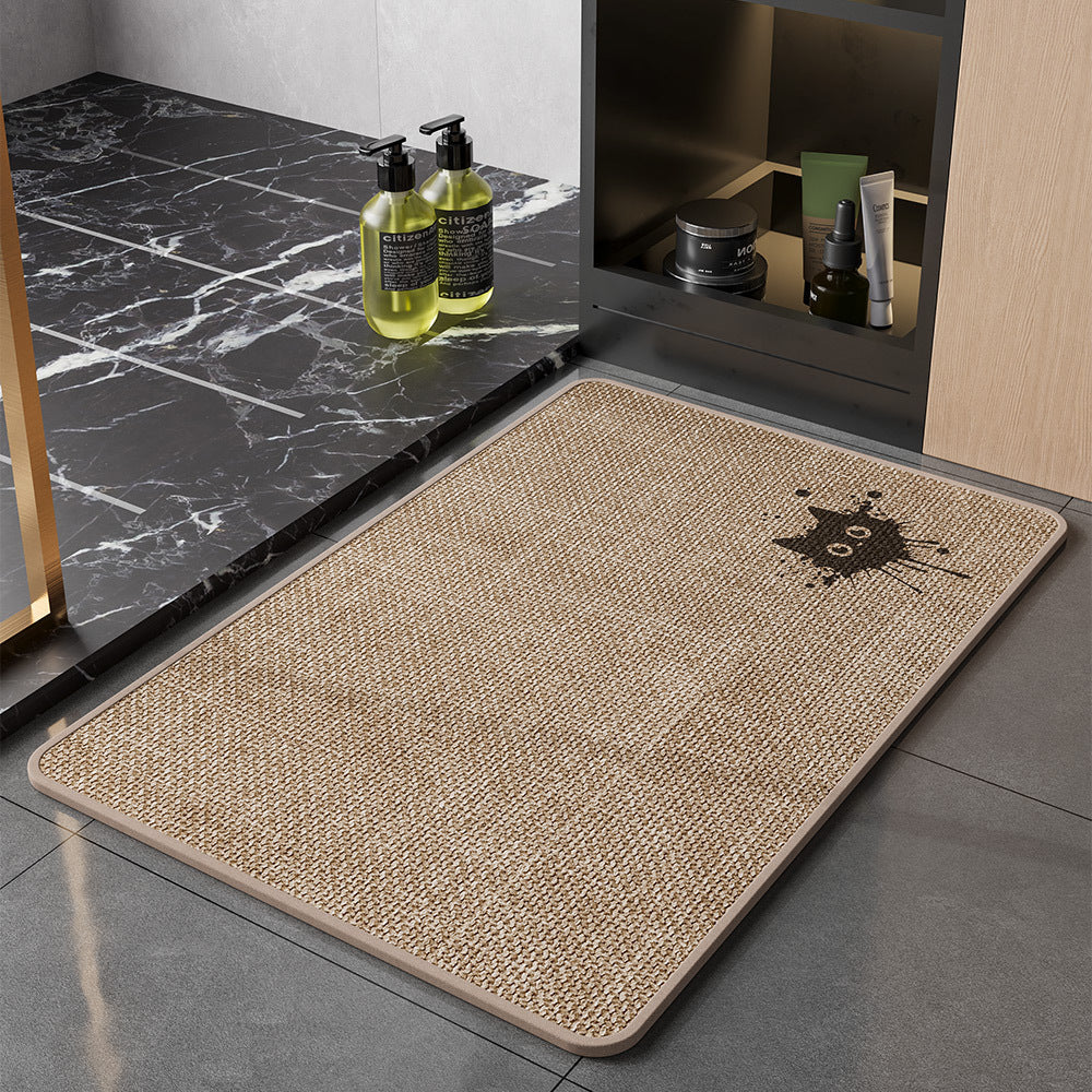 Cute Bear-Themed Bath Mat for Bathroom Floor