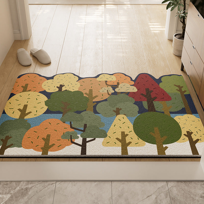 Forest-Themed Non-Slip Bath Mat