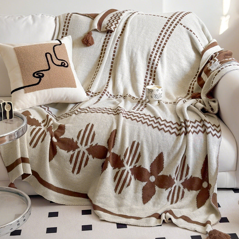Decorative Knit Throw Blanket