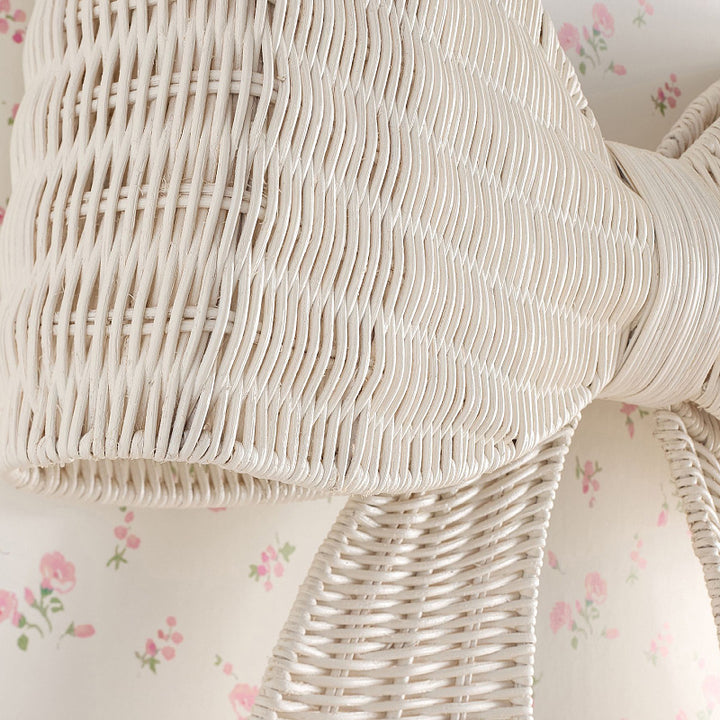 Decorative wall hanging in bow design