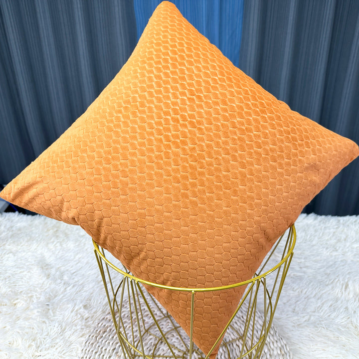 Textured Honeycomb Decorative Pillow