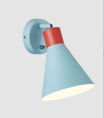 Adjustable Mid-Century Cone Wall Lamp with Swivel Arm