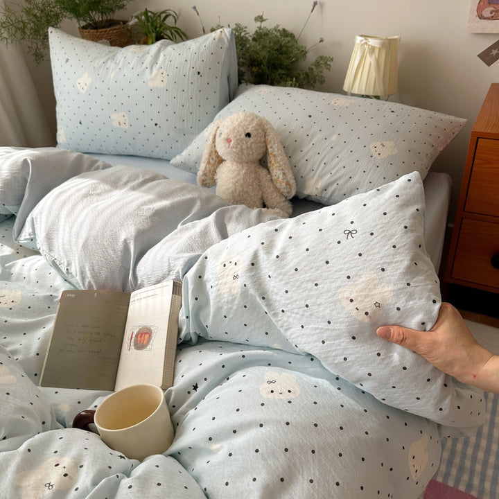 Playful Cartoon-Themed Bedding Set
