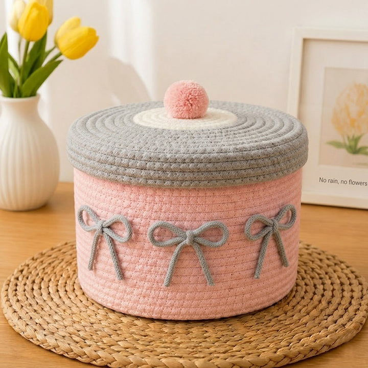 Decorative Knitted Storage Container