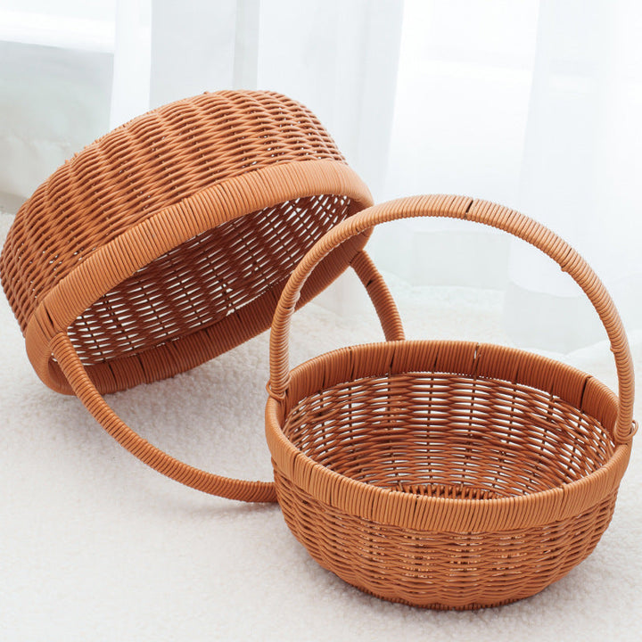 Stylish Woven Storage Basket with Lid