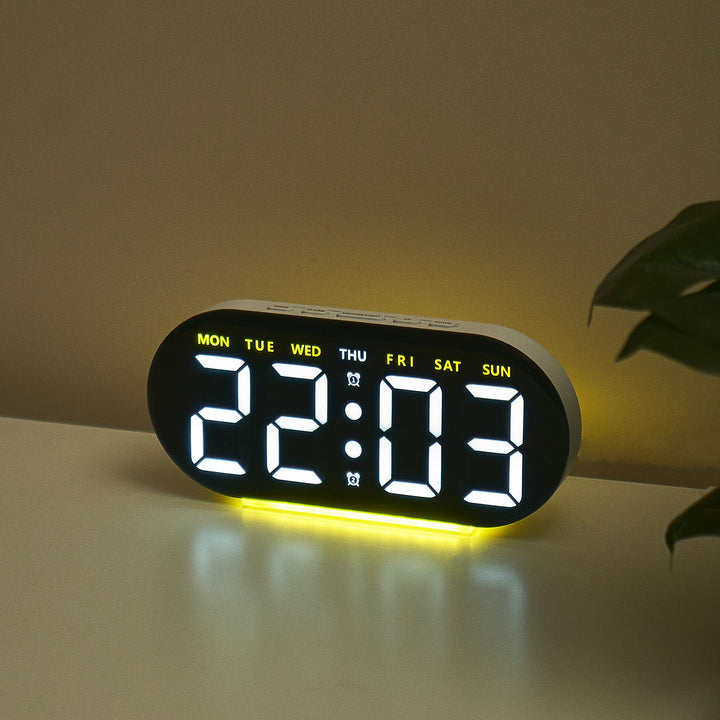Digital Multi-Function Alarm Clock with Large Digits