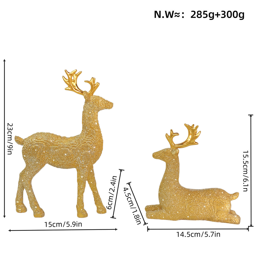 Elegant Christmas decoration in the form of reindeer