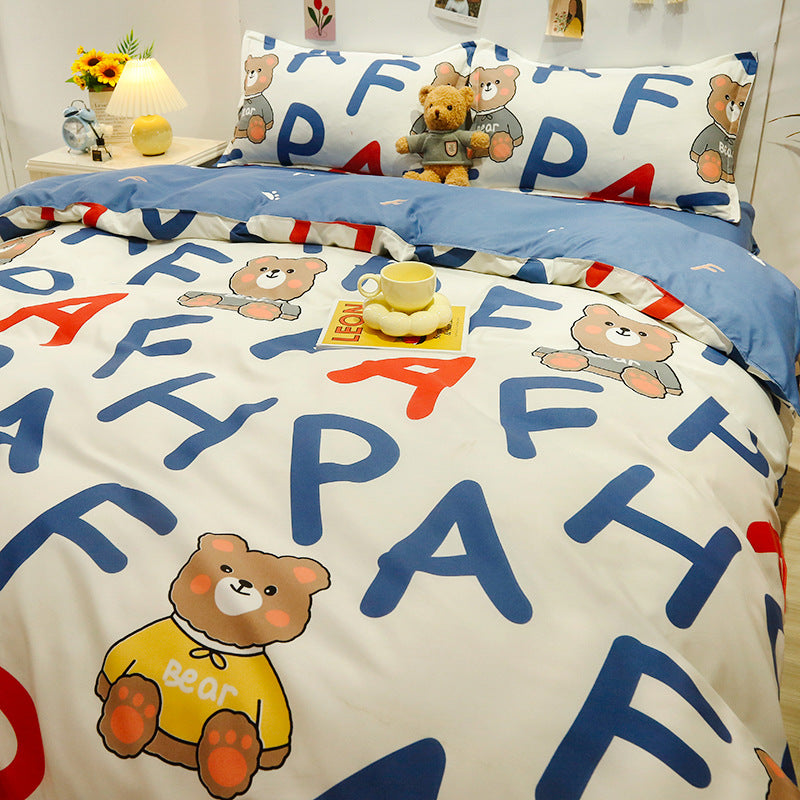 Fun Cartoon-Themed Duvet Cover Set