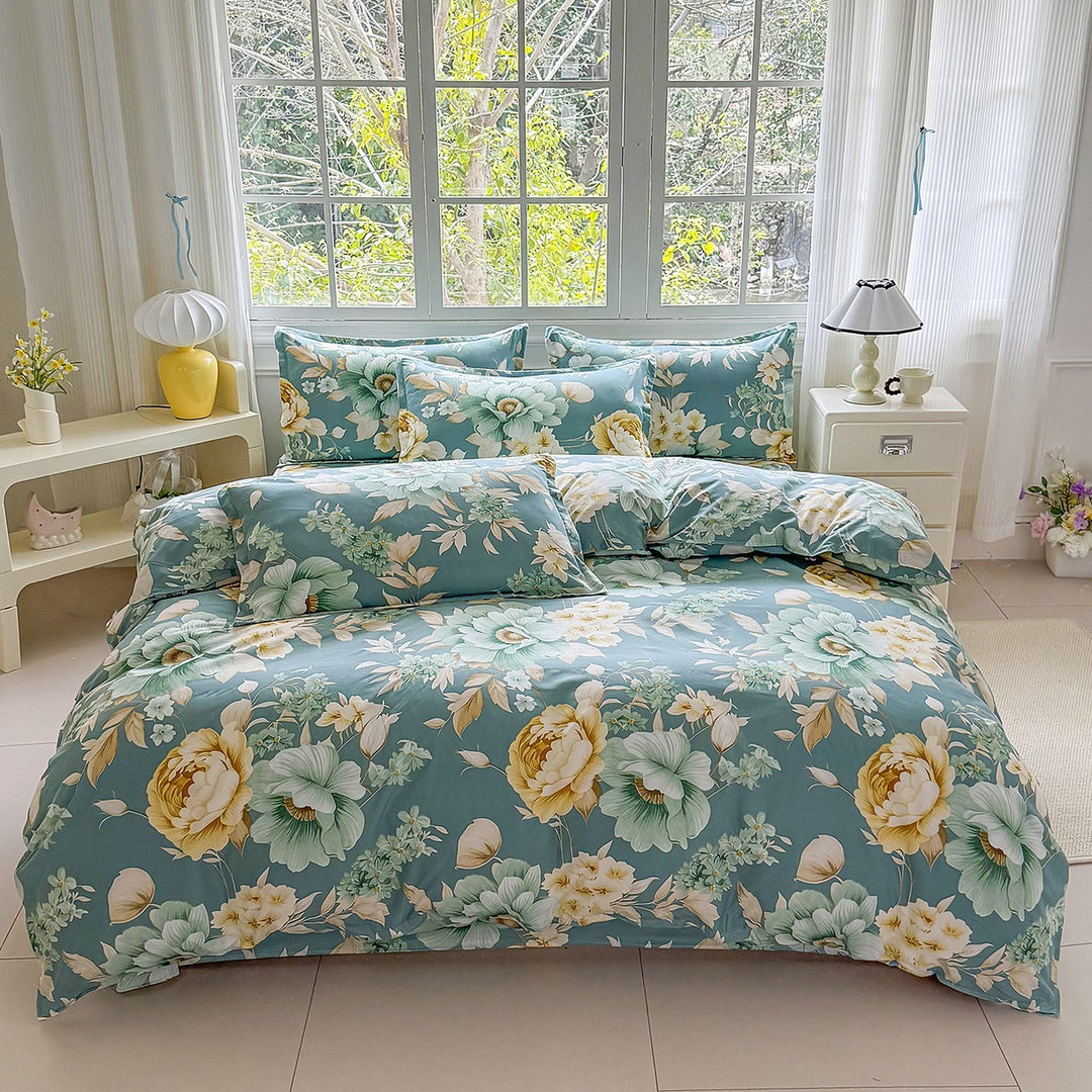 Luxury Floral Print Bedding Set
