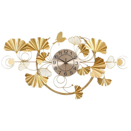 Decorative Wall Clock with Floral Design