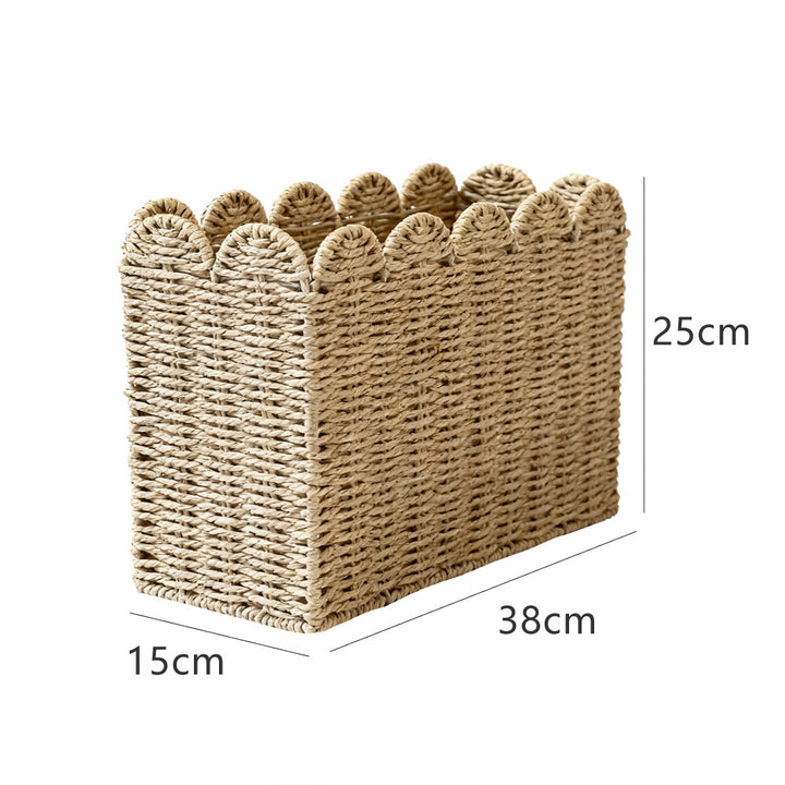 Decorative storage basket made of high-quality natural material