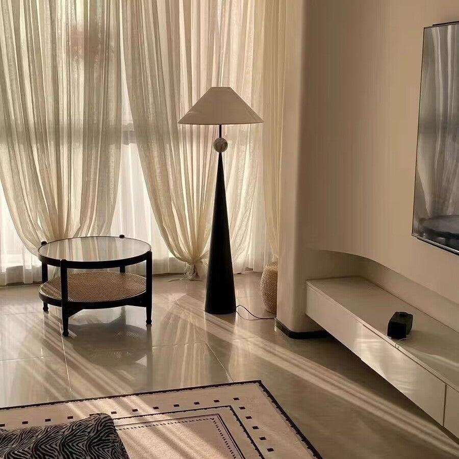 Modern cone-shaped floor lamp