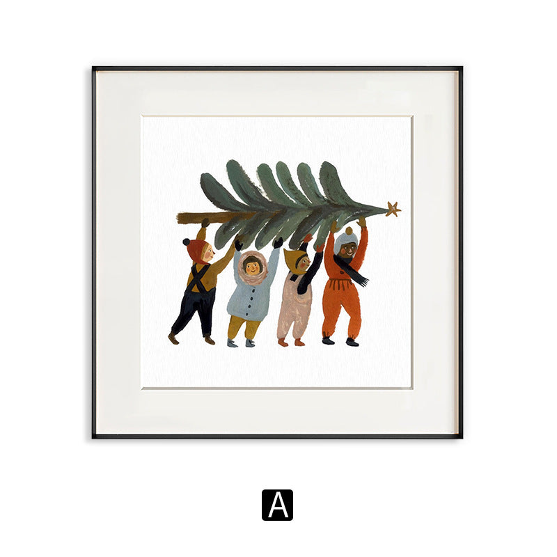 Framed Animal Illustration Artwork