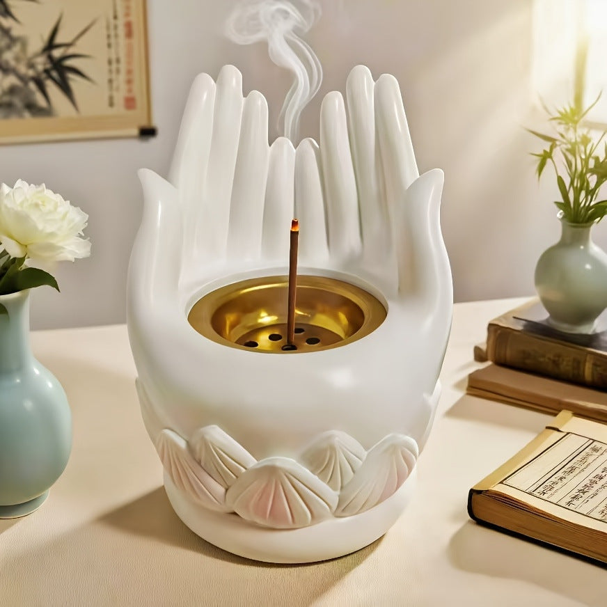 Decorative Hand-Shaped Incense Holder