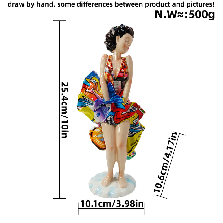 Artistic figure with beach design