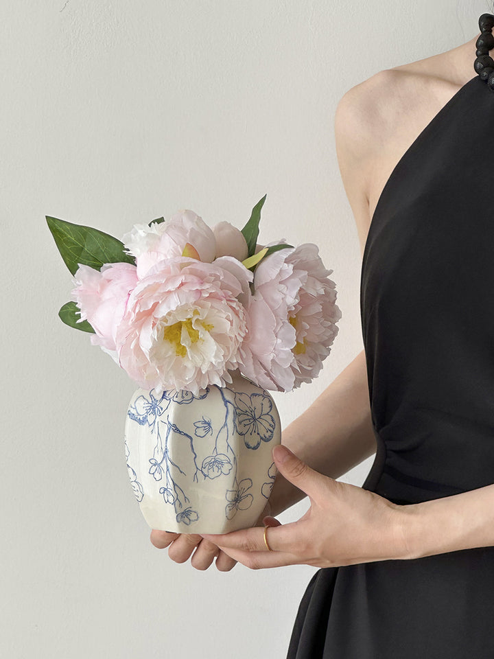 Decorative Floral Ceramic Vase