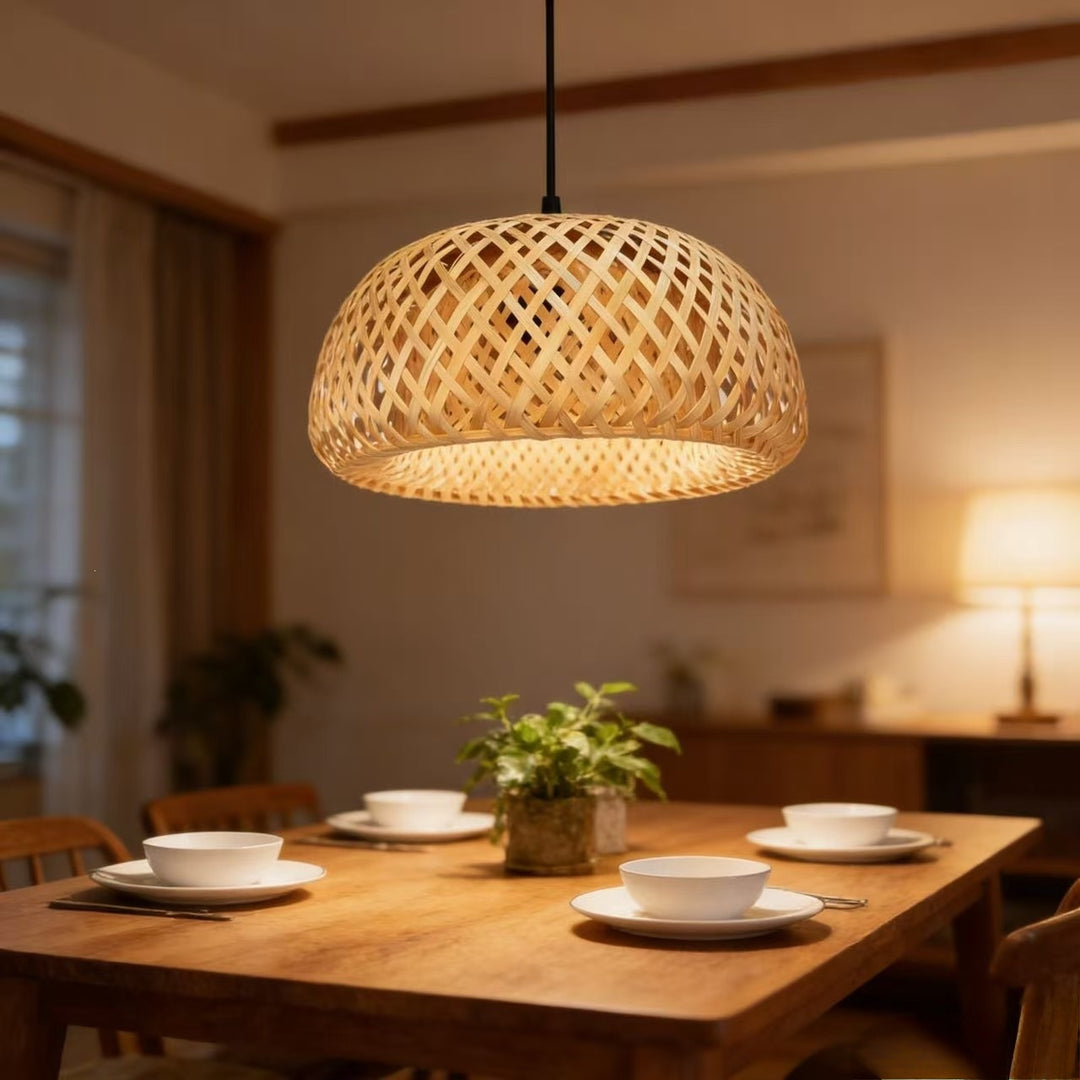 Hanging Bamboo Pendant Light