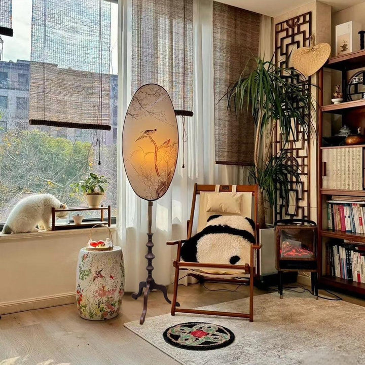 Elegant artistic floor lamp