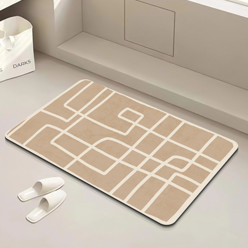 Modern Geometric Bath Mat