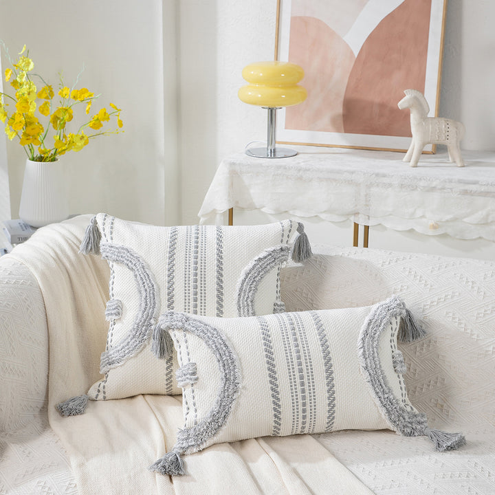 Textured Handmade Decorative Throw Pillow