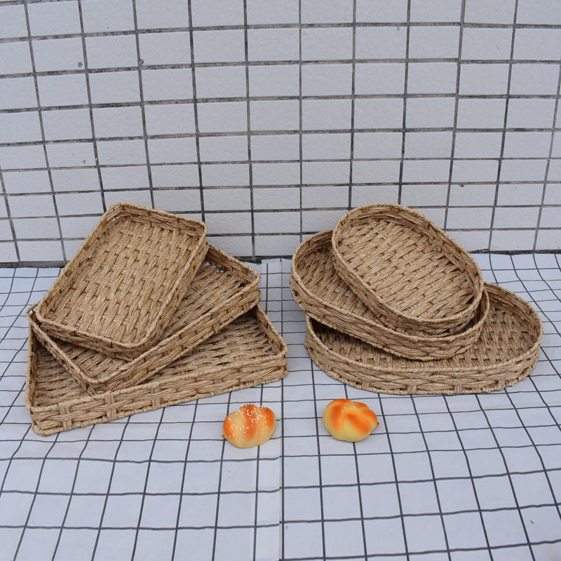 Natural Woven Serving Basket Set