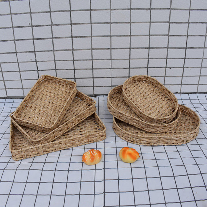 Natural Woven Serving Basket Set