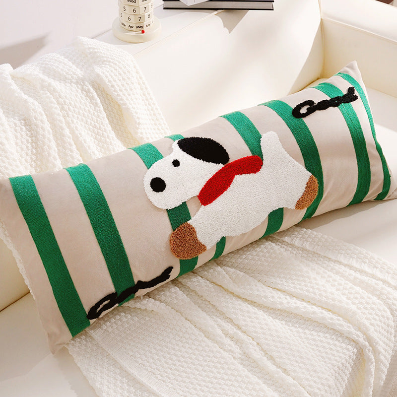 Artistic Animal-Themed Decorative Lumbar Pillow