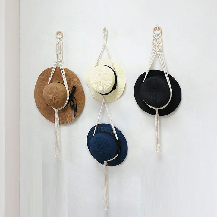 Stylish Macrame Hat Organizer
