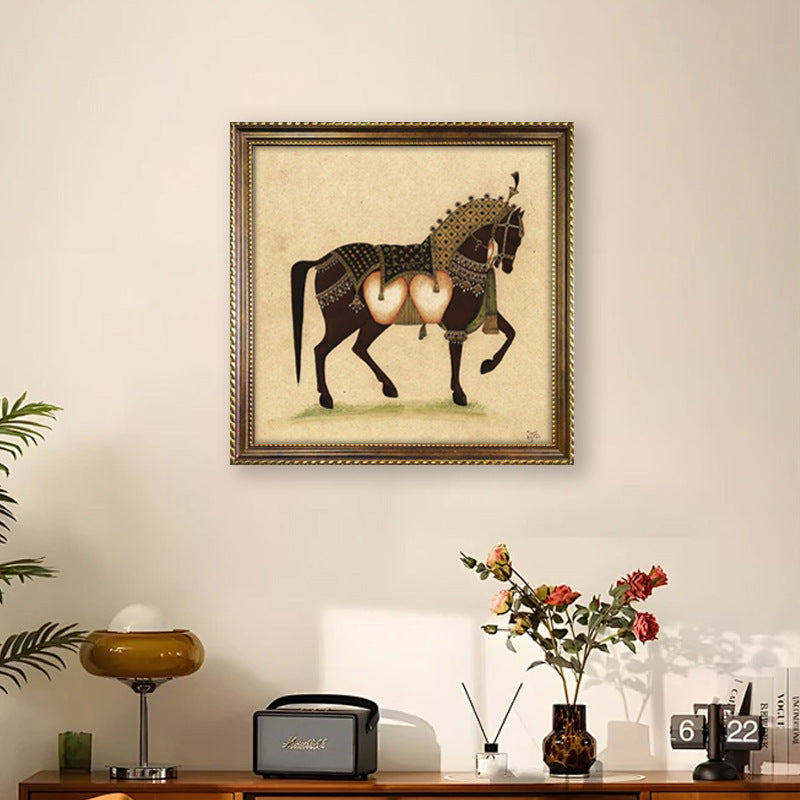 Framed Artistic Horse Illustration