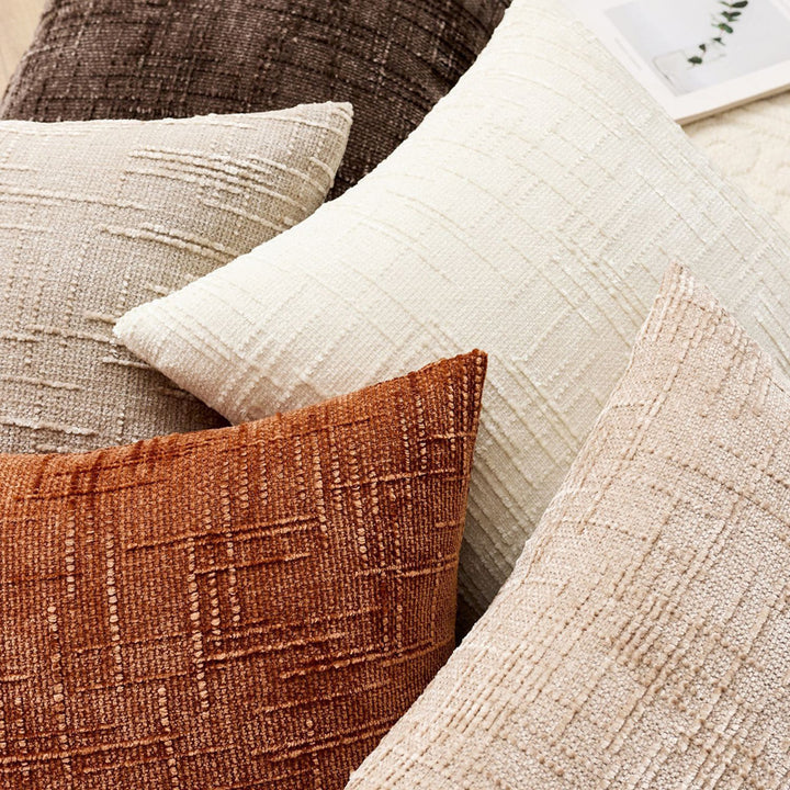 Luxurious Textured Decorative Throw Pillow