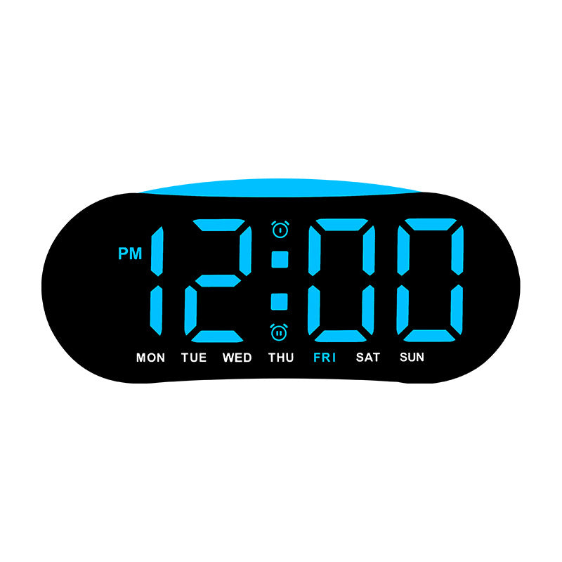 Digital alarm clock with large LED display